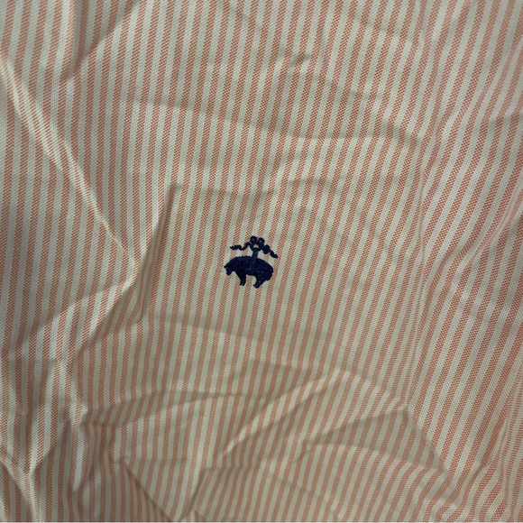 Brooks Brothers Light Pink & White Striped Long Sleeve Button Down Size - Picture 4 of 7